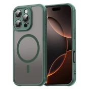Hibridni ovitek HaloFrost II MagSafe za iPhone 16 Pro - green