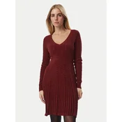 Guess Pletena obleka W6BK31 Z1443 Bordo rdeča Regular Fit