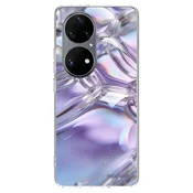 Silikonski prozorni ovitek za Huawei P50 - Iridescent bubbles