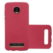 Cadorabo Cadorabo Case, združljiv z Motorolo v Frosty Red - Hard Case zaščitni pokrov v zmrznjenem videzu proti praskam in udarcem, (20564711)