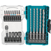 MAKITA 18-delni set za vrtanje SDS-PLUS in vijačenje E-07026