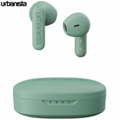 Bežične slušalice URBANISTA COPENHAGEN, Bluetooth® 5.2, TWS, do 32 sata reprodukcije, kontrola na dodir, IPX4 vodootporan, USB Type-C, zelene (Sage Green)