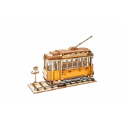 Robotime Model tramvaj, Lesena 3D sestavljanka, (TG505)