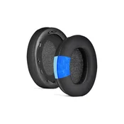 Nadomestne blazinice za ušesa za Sony WH-1000XM3, Spominska pena + Tekstil + Usnje, Črne, Hlajeni gel, 1 Par