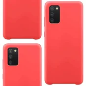 Hurtel Silikonski ovitek za Samsung Galaxy A03s, rdeč