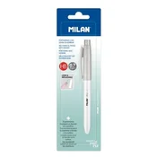 Mikrosvinčnik/Čopič MILAN PL1 Antibacterial HB 0,7 mm - siv, pretisni omot