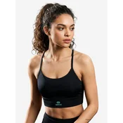 Tommy Life Nedrček TOMMY Damen-Figurbetontes Crop-Active-Top črna