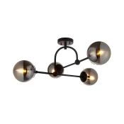 Endon 106662 - Plafonski luster ONTARIO 4xE14/7W/230V crna/zadimljena