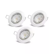 Aigostar - KOMPLET 3x LED ugradna svetiljka 1xGU10/4,5W/230V 4000K bela