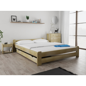 Postelja Emily 140 x 200 cm bor Posteljno dno: Z letvenim dnom, Vzmetnica: Vzmetnica Somnia 17 cm