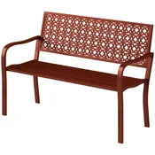 Homestar Vrtna klop za 2 osebi 127x63x85 cm rdeča