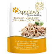APPLAWS 26 + 6 gratis! 32 x 70 g Pouch in Jelly - Piletina s govedinom