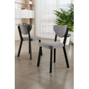 Hanah Home Set stolica Arfe, 101x76x26 cm, 4 komada, Svetlosive