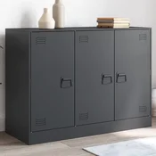 Vidaxl vidaXL Omarica, antracitna, 99x39x73 cm, jeklo