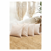 Prevleka za blazino iz organskega bombaža 4 kos 43x43 cm Natural - Mila Home
