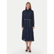 MICHAEL Michael Kors Srajčna obleka MF5838A7R3 Mornarsko modra Regular Fit