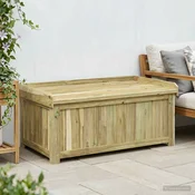 vidaXL Zunanja blazina v škatli Impregnirana borovina 104 x 60 x 47 cm