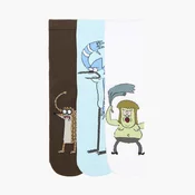 Cropp - Pakovanje od 3 para carapa s dezenom Regular Show - PLAVA