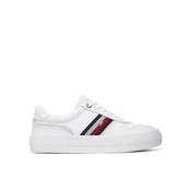 Superge Tommy Hilfiger Th Platform Vulc Leather FW0FW09603 Bela
