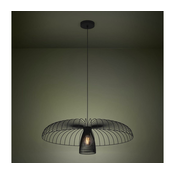 Eglo 390216 - Lestenec na vrvici CHAMPERICO 1xE27/60W/230V 77 cm črna