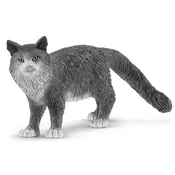 Schleich 13893 Schleich Farm World - Mačka pasme Maine Coon, otroška figurica za starost 3+
