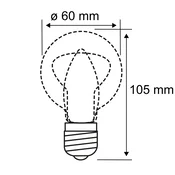Paulmann LED svetilka E27 7W od zatemnjene do tople