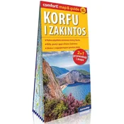 Krf in Zakintos / Zakintos. Plastificiran turistični zemljevid + mini vodnik. Izdaja 2025.