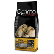 OPTIMAnova OPTIMANOVA Kitten Mono Piščanec in Riž - suha hrana za mačke - 2 kg