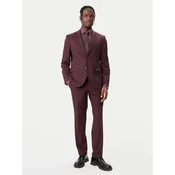 HUGO Obleka Arti-Hesten253X 50544524 Rjava Extra Slim Fit