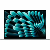 Notebook Apple MacBook Air 15.3 Retina, M2 Octa-Core, 8GB RAM, 512GB SSD, Apple 10-Core Graphics, CRO KB, Silver mqkt3cr/a