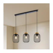 Brilagi - Luster na sajli BASKLITE 3xE27/15W/230V drvo/crna