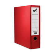 Registrator TOP UP STANDARD, širok, A4/80, rdeč z barvnim ovojem