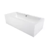 Mexen Cube pravokotna kad 170 x 80 cm z oblogo, bela - 55051708000X