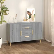 Vidaxl vidaXL Predalnik, siv hrast sonoma, 100x36x60 cm, material na osnovi lesa