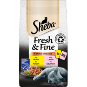 Multi pakiranje Sheba Fresh & Fine 6 x 50 g - Losos i piletina u umaku