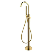 BATH DELUXE 28-114-01-64-00 - Prostostoječi kopalni set s pipo 116 cm medenina