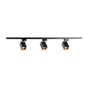 Spot za šinski sistem SQUARE 3xGU10/10W/230V + 1 m šinski sistem