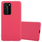 Cadorabo Cadorabo Case, združljiv s Huawei v Candy Red - Zaščitni pokrov, narejen iz fleksibilnega silikona TPU, (20572314)