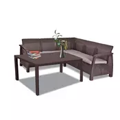 Set vrtnega pohištva Corfu Love max duo z mizo futura rjave barve