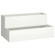 Vrtna saksija Bijelo 100 x 60 x 45 cm Celicna vrata