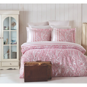 LEssentiel Maison Ranforce posteljina Paisley, 140x200cm, Roze-bela