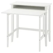 GULLABERG Sklopna pisalna miza, bela, 84x41/91x85 cm