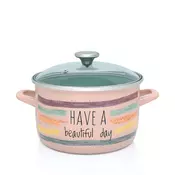 Metalac duboka šerpa HAVE A BEAUTIFUL DAY 22cm/5lit
