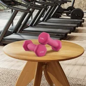 Songmics Set uteži 2 kosa 115x5x45 cm roza