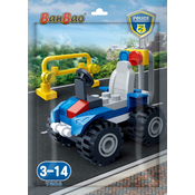 Mini konstruktor BanBao - Policijska kolica, 34 dijela