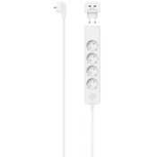 HAMA FIP produžni kabel, 5 utičnica, 2x USB Type-C, 17 W, prekidač, 1,4 metra, bijeli