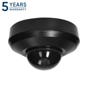 Črni PIR senzor gibanja 360° s 3 detektorji, IP44