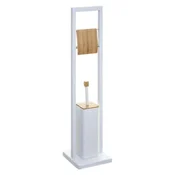 FIVE DRŽAC TOALETNOG PAPIRA I WC CETKA NATUREO, 60X20X20 CM, METAL/BAMBOU, BIJELI