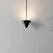 Karman Filomena LED stenska svetilka 1fl 2.700K O 11cm - Dnevna soba/jedilnica - Dizajn - črna mat barva - Kovina