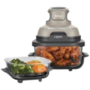 Friteza na vruci vazduh Ninja FN101EUST, Crispi 4u1, 4 u 1, 1700W, zapremina 3,8/1,4 l, bež-crna